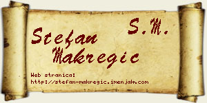 Stefan Makregić vizit kartica